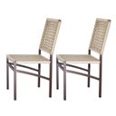 Ver imagem 3 de Cadeira Corda Náutica – Marrom Bege – Kit 6 – Jantar, Gourmet, Varanda e Living