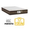 Cama Box Baú Casal Colchão Molas Flora Gazin + Box Sintético 52x138x188 Cor:Marrom - 4