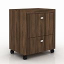 Ver imagem 4 de Conjunto para Home Office com 08 Peças Nogal - Tecno Mobili