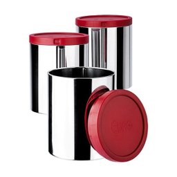 Porta Mantimentos Aço Inox 3 Peças Euro - 1