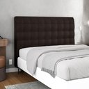 Ver mais imagens de Cabeceira Cama Box Casal Queen Size Dahlia 160cm com Frame Sintético Marrom - Desk Design