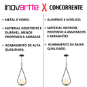 Ver imagem 2 de Luminária Pendente Lustre Aro Gota Preto Bola Globo Esfera Opaco Leitoso Moderno Luxo Inl117