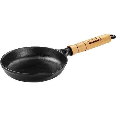 Frigideira De Ferro Cônica 18Cm Sem Tampa - Panela Mineira