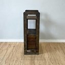 Ver mais imagens de Aparador Linea Slim Rústico sem Porta 1 Gaveta Madeira Maciça 53cm Tabaco Artfactory Design