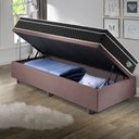 Ver imagem 3 de Cama Box Solteiro com Baú 88x188 com Colchão Gransleep Ecoflex Molas Verticoil Suede