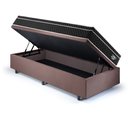 Ver imagem 4 de Cama Box Solteiro com Baú 88x188 com Colchão Gransleep Ecoflex Molas Verticoil Suede