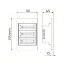 Ver imagem 2 de Dimmer Triplo S.Touch 0-10V 4x2 Bivolt Branco em Policarbonato Stella