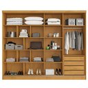 Ver imagem 6 de Guarda Roupa Monterey com Portas de Correr 100% Mdf – Mademarcs - Peroba/off White/peroba