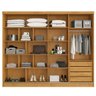 Guarda Roupa Monterey com Portas de Correr 100% Mdf – Mademarcs - Peroba/off White/peroba - 6