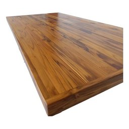 Tampo Mesa Madeira Maciça Setup Escritório Balcão 200x80cm:tampo de Teca - 4