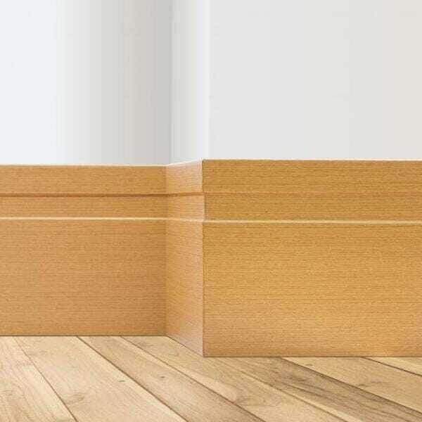 Rodapé em PVC Wood Com Friso 15,0 cm x 1,2 cm x 2,10 m Acabamento Curupixá - 2