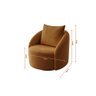 Poltrona Decorativa Orgânica Boucle Terracota Cali Estofama - 3