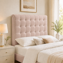 Ver imagem 4 de Cabeceira Ana Estofada Veludo p/ Cama Box Solteiro 90cm Quarto