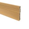 Rodapé em PVC Wood Com Friso 10 cm x 1,2 cm x 2,10 m Acabamento Freijó. - 1