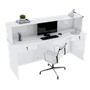 Ver imagem 1 de BALCÃO ATENDIMENTO RECEPÇÃO M448.B 100% MDF (LOJA, CAIXA) MUNDI MOVEIS