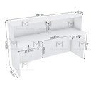 Ver imagem 2 de BALCÃO ATENDIMENTO RECEPÇÃO M448.B 100% MDF (LOJA, CAIXA) MUNDI MOVEIS