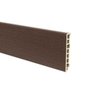Rodapé em PVC Wood Liso 7,0 cm x 1,2 cm x 2,10 m Acabamento Tabaco - 1