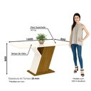 Ver imagem 7 de Mesa De Jantar Tampo Em Mdf 160cm Vidro Juanita Casa 812 Nature Off White