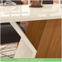Ver imagem 4 de Mesa De Jantar Tampo Em Mdf 160cm Vidro Juanita Casa 812 Nature Off White