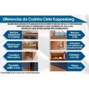Ver imagem 2 de Cozinha Modulada Completa Ciela 5 Peças (2aéreo+1balcão+2paneleiros+1complemento) C5p82 Canela -