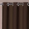 Cortina Solaris Blackout de Tecido 4M x 2,50M com Ilhós Cromado - Tabaco - 2