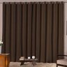 Cortina Solaris Blackout de Tecido 4M x 2,50M com Ilhós Cromado - Tabaco - 1