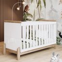 Ver imagem 2 de Berço Americano Mini Cama Ternura Branco/jequitibá com Colchão Baby Physical - Móveis Henn