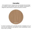 Ver imagem 6 de Mesa de Centro para Sala 120 Cm 4733 Carvalho Arly Carvalho