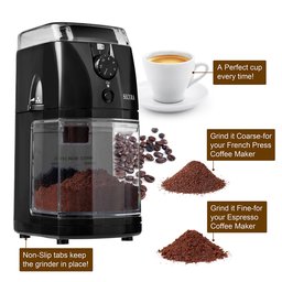 Secura Moedor de Café Elétrico com 17 Níveis de Moagem, Capacidade 12 Xícaras - 2