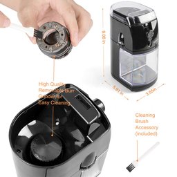 Secura Moedor de Café Elétrico com 17 Níveis de Moagem, Capacidade 12 Xícaras - 6