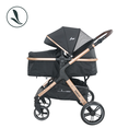 Ver imagem 4 de Carrinho de Bebe Kansas Gold Premium com Bebe Conforto:base Gold/preto