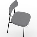 Ver imagem 3 de Kit 06 Cadeiras Sala de Jantar L02 Suede Cinza