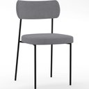 Ver imagem 7 de Kit 06 Cadeiras Sala de Jantar L02 Suede Cinza