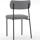 Ver imagem 2 de Kit 06 Cadeiras Sala de Jantar L02 Suede Cinza