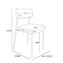 Ver imagem 5 de Kit 06 Cadeiras Sala de Jantar L02 Suede Cinza
