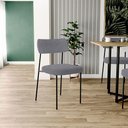 Ver mais imagens de Kit 06 Cadeiras Sala de Jantar L02 Suede Cinza