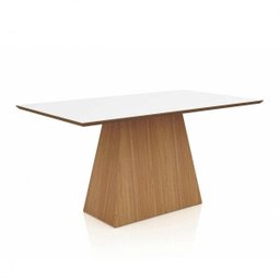 Mesa de Jantar Tampo MDF Retangular 6 Lugares Tm61 Dalla Costa - 1 Mesa de Jantar Tampo MDF Retangular 6 Lugares Tm61 Dalla Costa - 1
