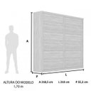 Ver imagem 4 de Guarda-Roupa Casal 2 Portas de Correr Mônaco Robel