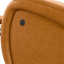 Ver imagem 6 de Poltrona do Papai Sala de Cinema Reclinável Kylie Glider Manual Giratória USB PU Caramelo G23 Gran B