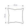 Almofada Estampada Cheia Berna 43x43cm - 6