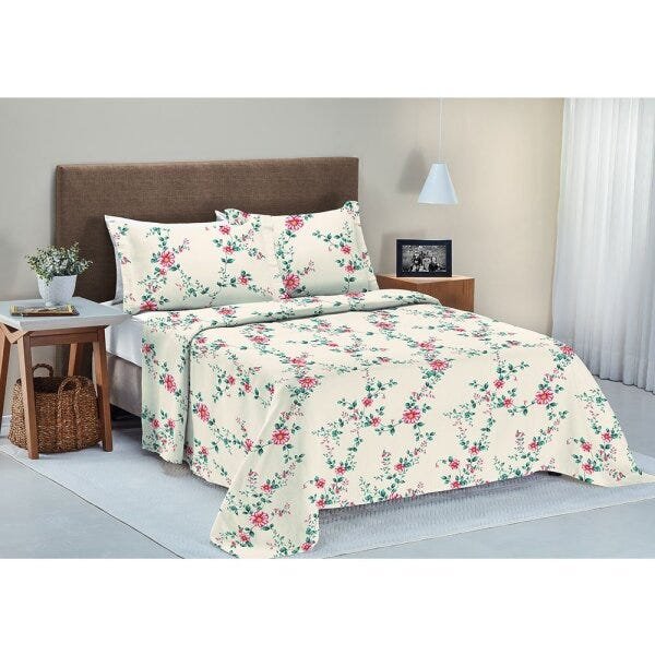 Jogo de Cama Teka Ternura Plus 3 Peças Queen 150 Fios 886280000097710 - 1
