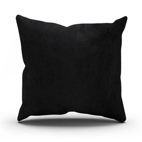 Almofada Cheia Preta 43x43cm - 1
