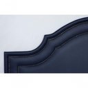 Ver imagem 4 de Cabeceira Queen Luxo 160x60 Courino Azul Tachas Fumê