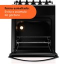 Ver imagem 6 de Fogão de Piso Brastemp 4 Bocas com Dupla Chama Branco Bfo4ebb - Bivolt Fogão Brastemp 4 Bocas com Du