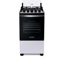 Ver imagem 1 de Fogão de Piso Brastemp 4 Bocas com Dupla Chama Branco Bfo4ebb - Bivolt Fogão Brastemp 4 Bocas com Du