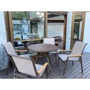 Ver imagem 4 de Kit Completo de Piscina Jardim e Área Externa Cadeiras Mesa Espreguiçadeiras Chaise Ombrelone