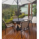 Ver imagem 3 de Kit Completo de Piscina Jardim e Área Externa Cadeiras Mesa Espreguiçadeiras Chaise Ombrelone