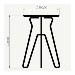 Banco Baixo Terra - Preto - 3