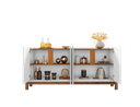 Ver imagem 2 de Balcão Aparador Buffet Lizz 4 Portas - 6 Cores:branco/cedro