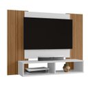 Ver imagem 5 de Painel de Tv Modelo Navi Ripado Nicho Duplo Moderno até 47":branco
